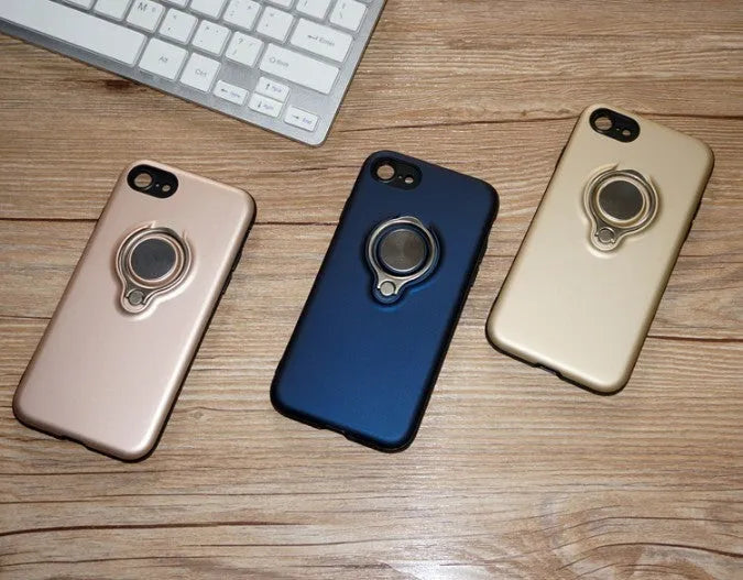 Magnetic phone case in business style solid colour design compatible with iPhone 6 through XS Max models