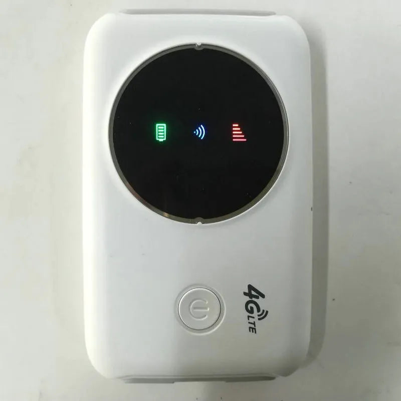 White 4G wireless mini router with dual-band 5G support for SIM cards