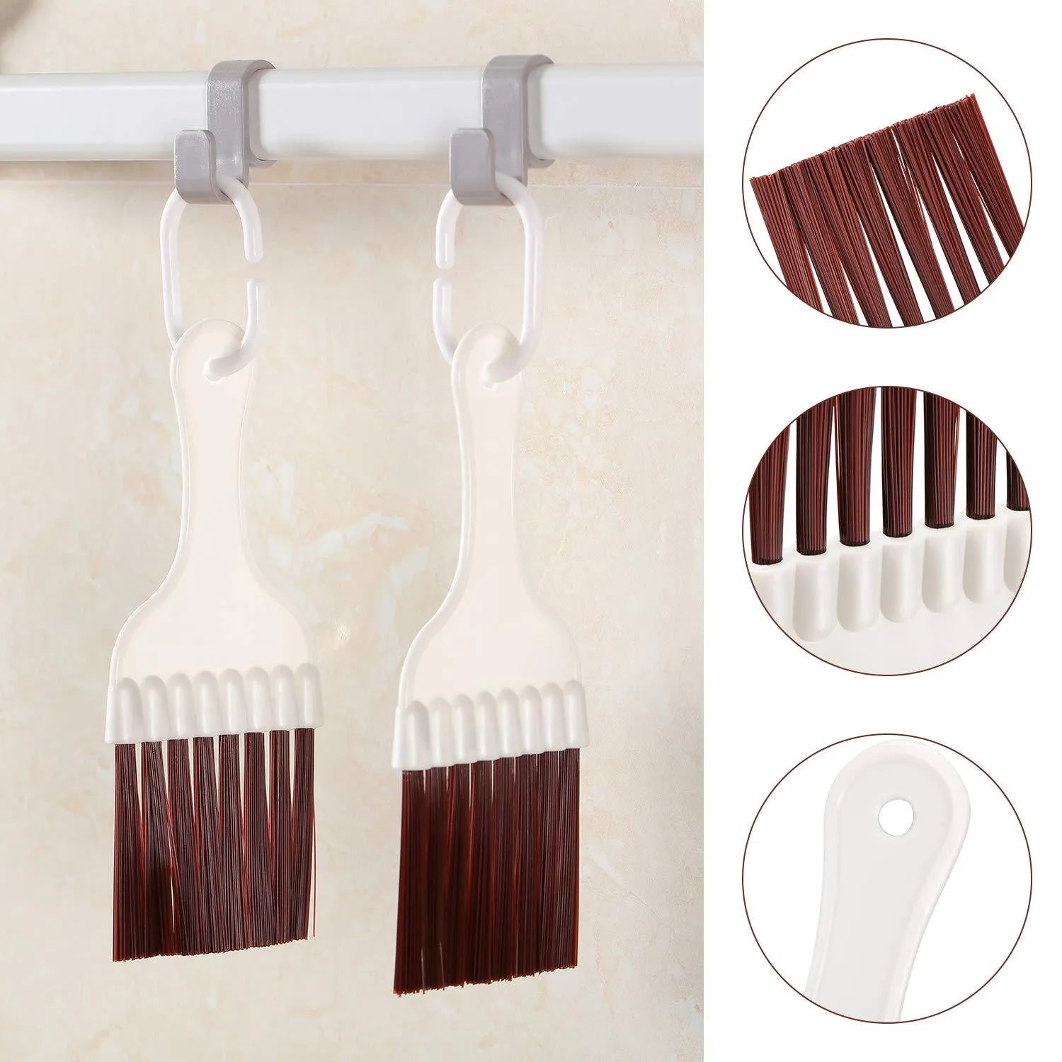 Stainless steel air conditioner fin comb and cleaning brush set for condenser maintenance