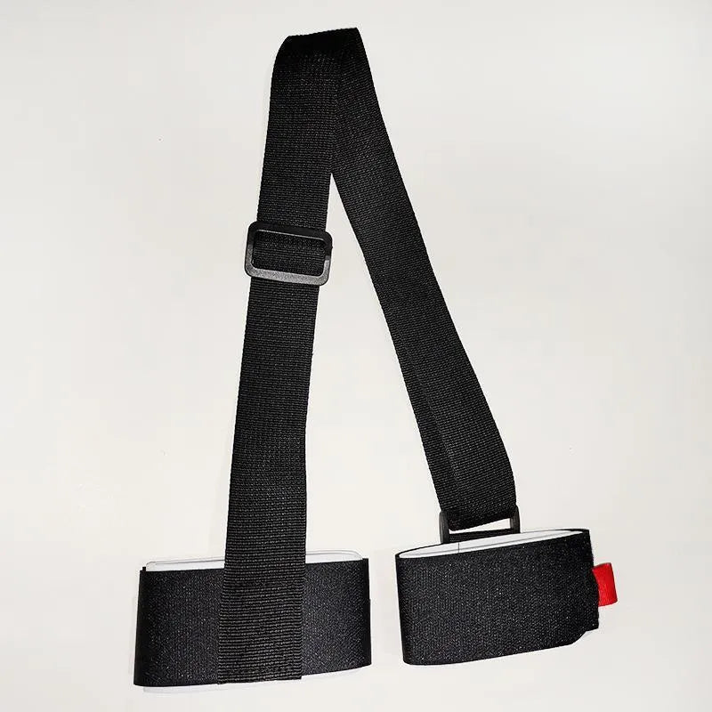 Adjustable skiing bandage shoulder strap with hook and loop closure in choice of colours