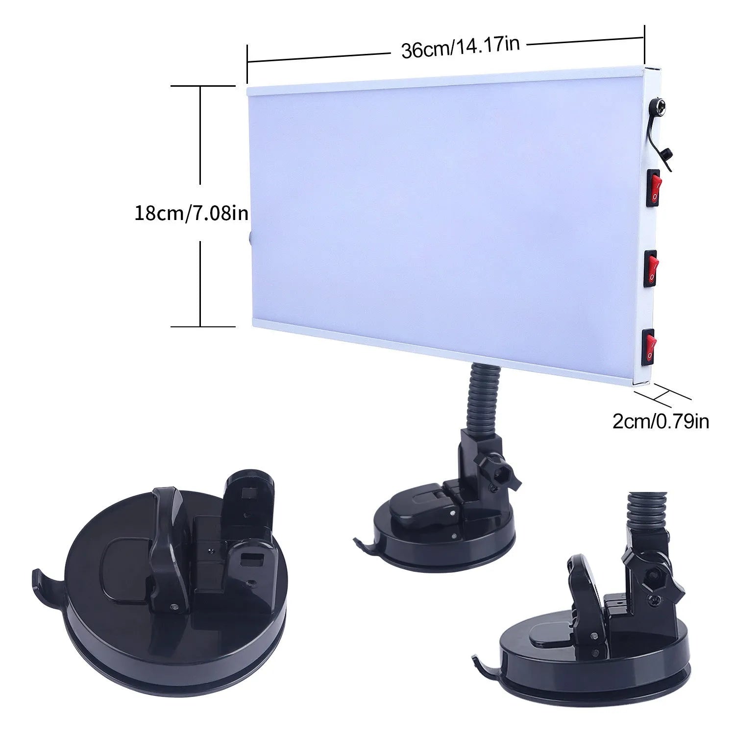 MPT X009 white car dent repair detector kit with concave inspection light and professional tools