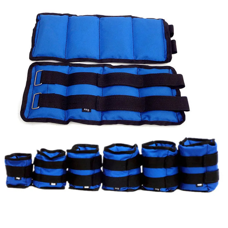 Pair of legging sandbags for track and field running training with adjustable weights