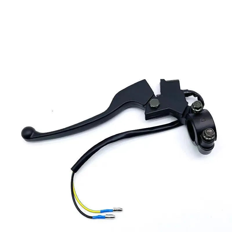 Aluminium alloy brake handle assembly with 22mm thick handle and integrated power off switch line