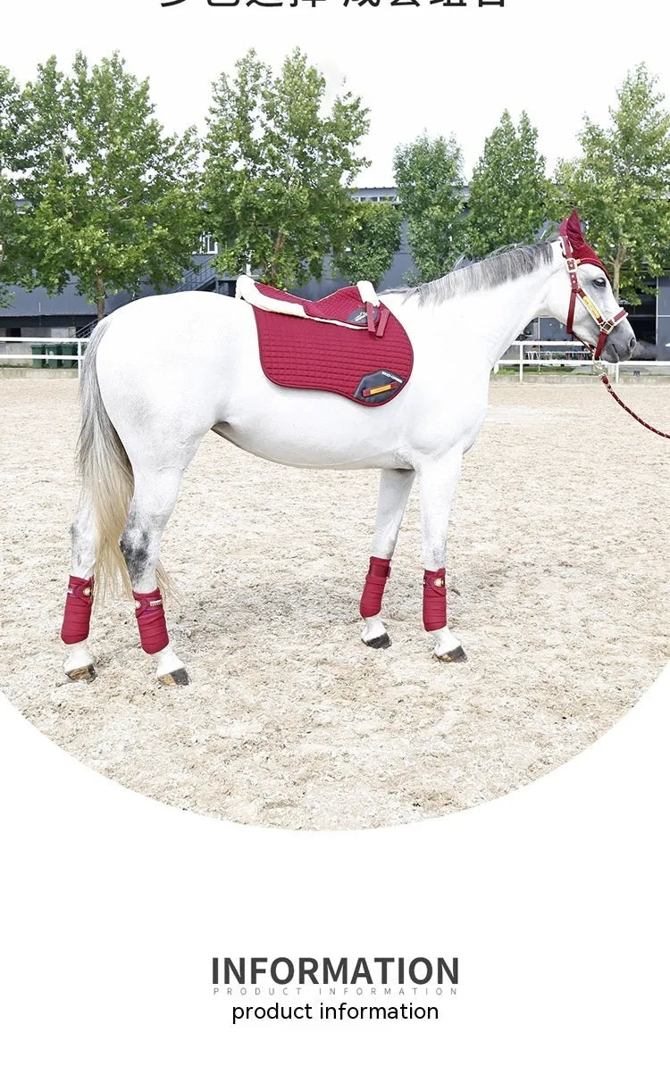 Riding shock absorption wool pad for waist protection in equestrian and cycling sports