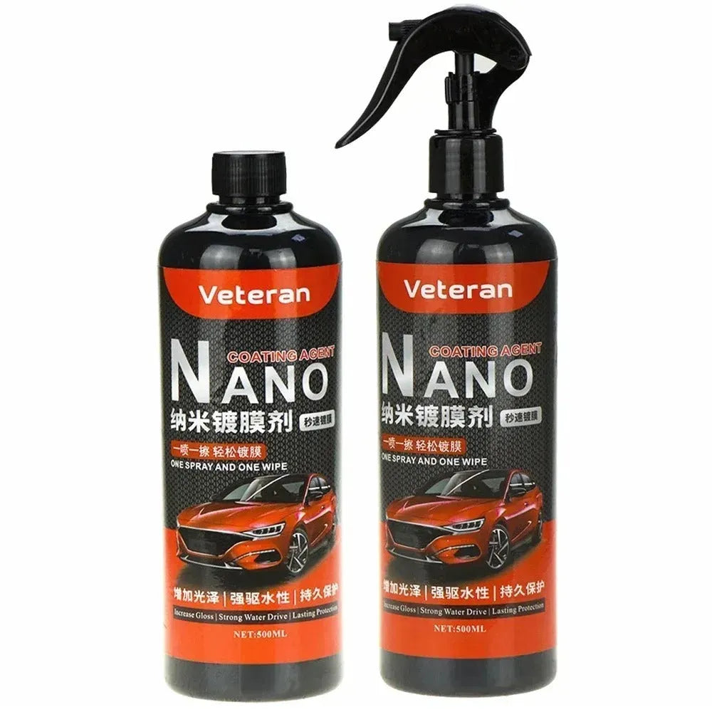 Automotive coating agent hand spray bottle for car exterior maintenance and protection