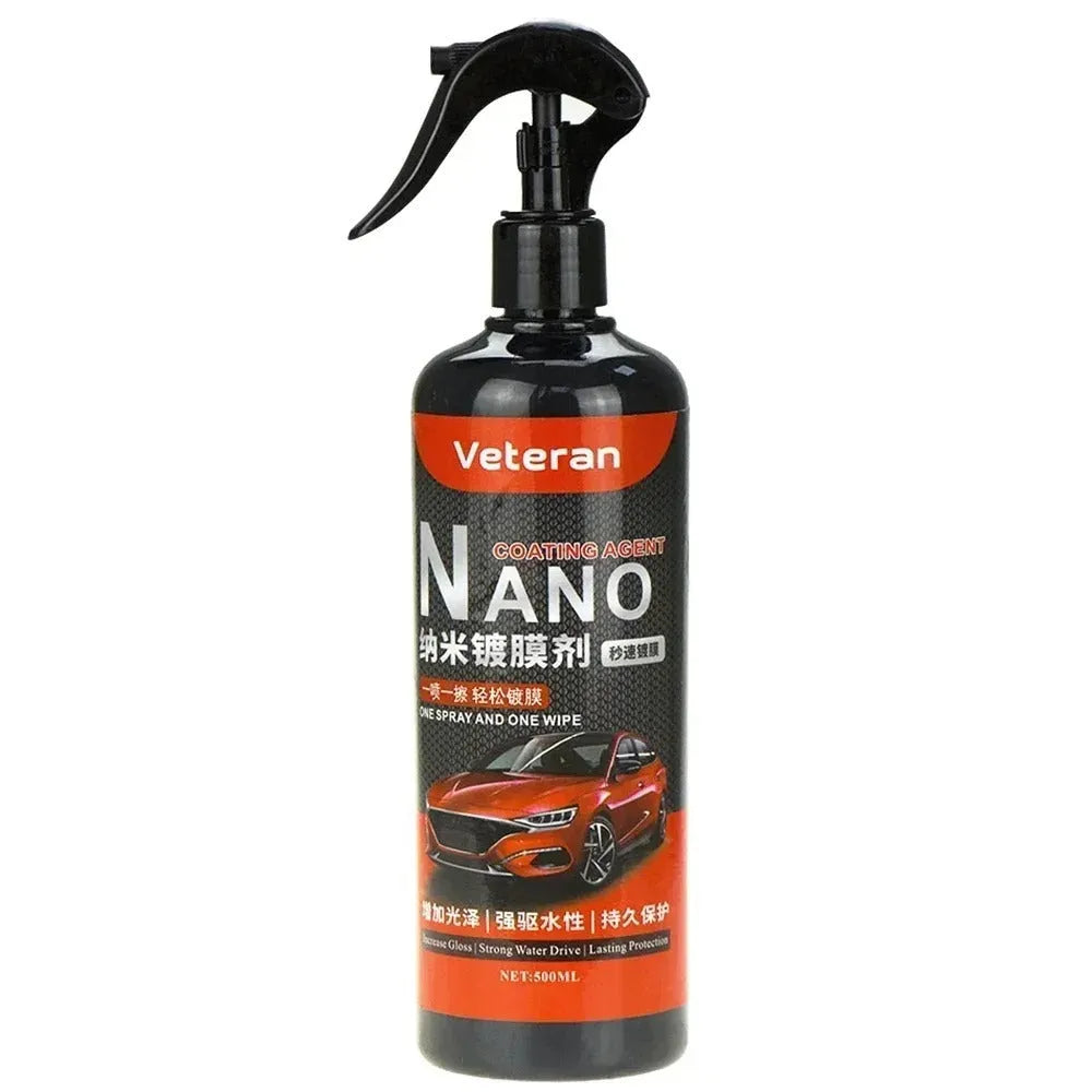 Automotive coating agent hand spray bottle for car exterior maintenance and protection