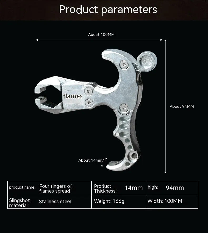 Zinc alloy archery release aid with two-axis harpoon clip mechanism