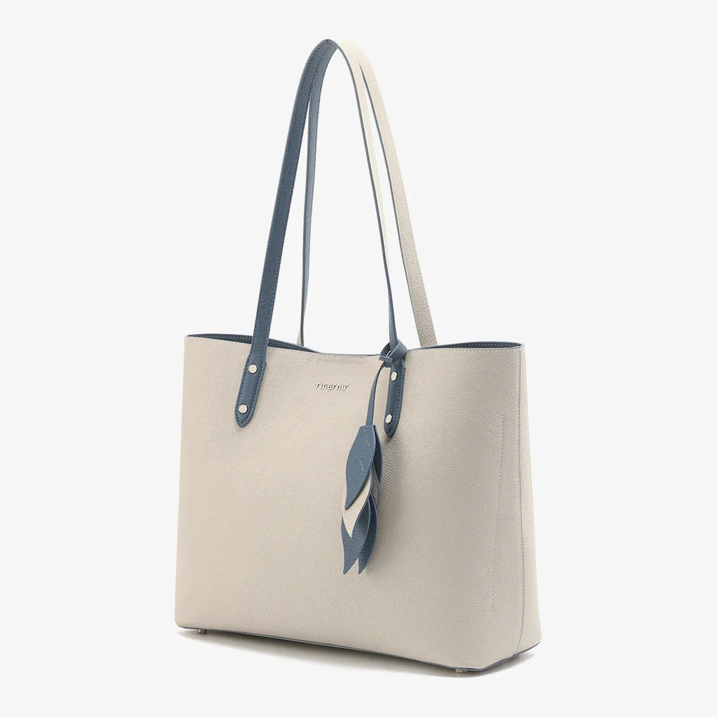 Women's large capacity leather crossbody handbag, apricot or black, 28x35x13cm, shell shape with soft handle