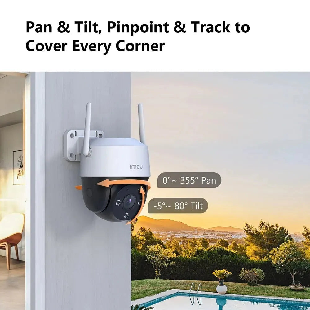 K71FT 4G indoor surveillance camera with 1920x1080 resolution, AI humanoid detection, and 3.6mm lens