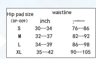 Black cycling protective pants with integrated hip pads, shown in size L for adult mountain bike or BMX use.