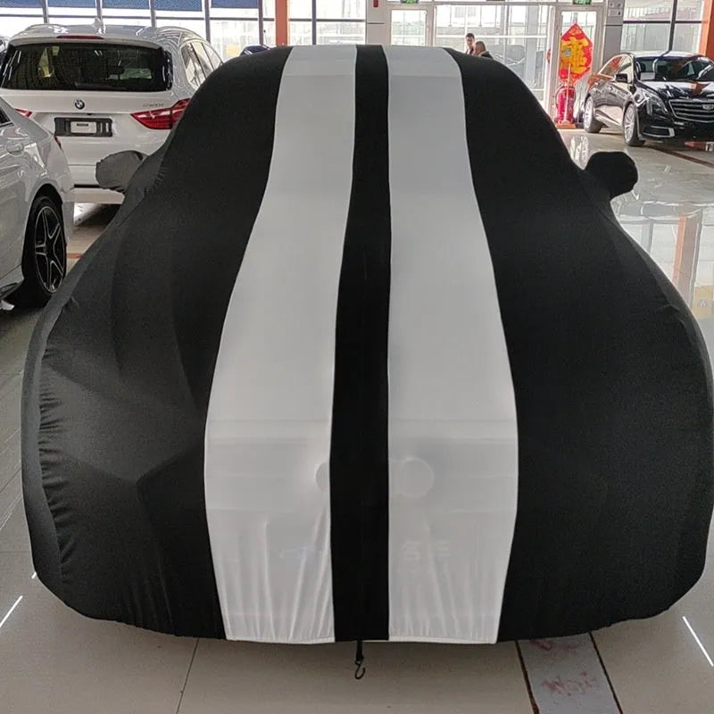 Elastic car cover for Ford Mustang in multiple colour options