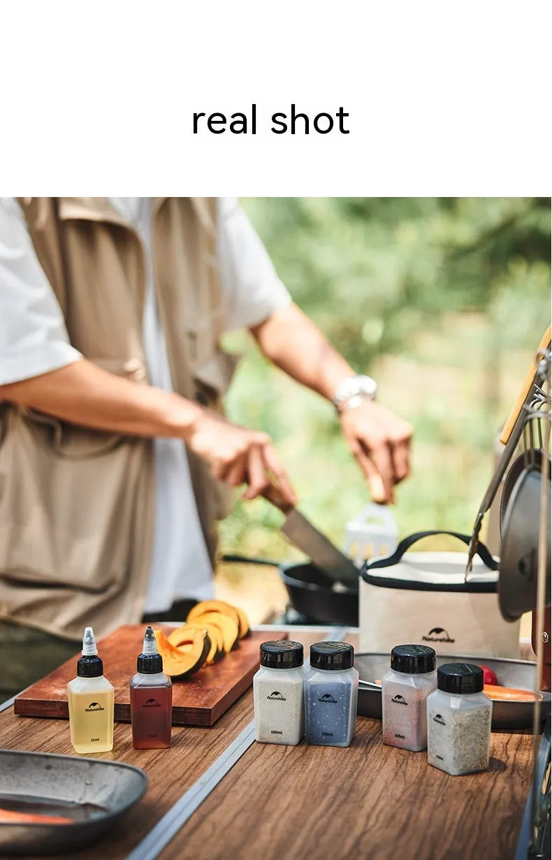 Naturehike portable seasoning bottle six-piece set in modern simplicity design