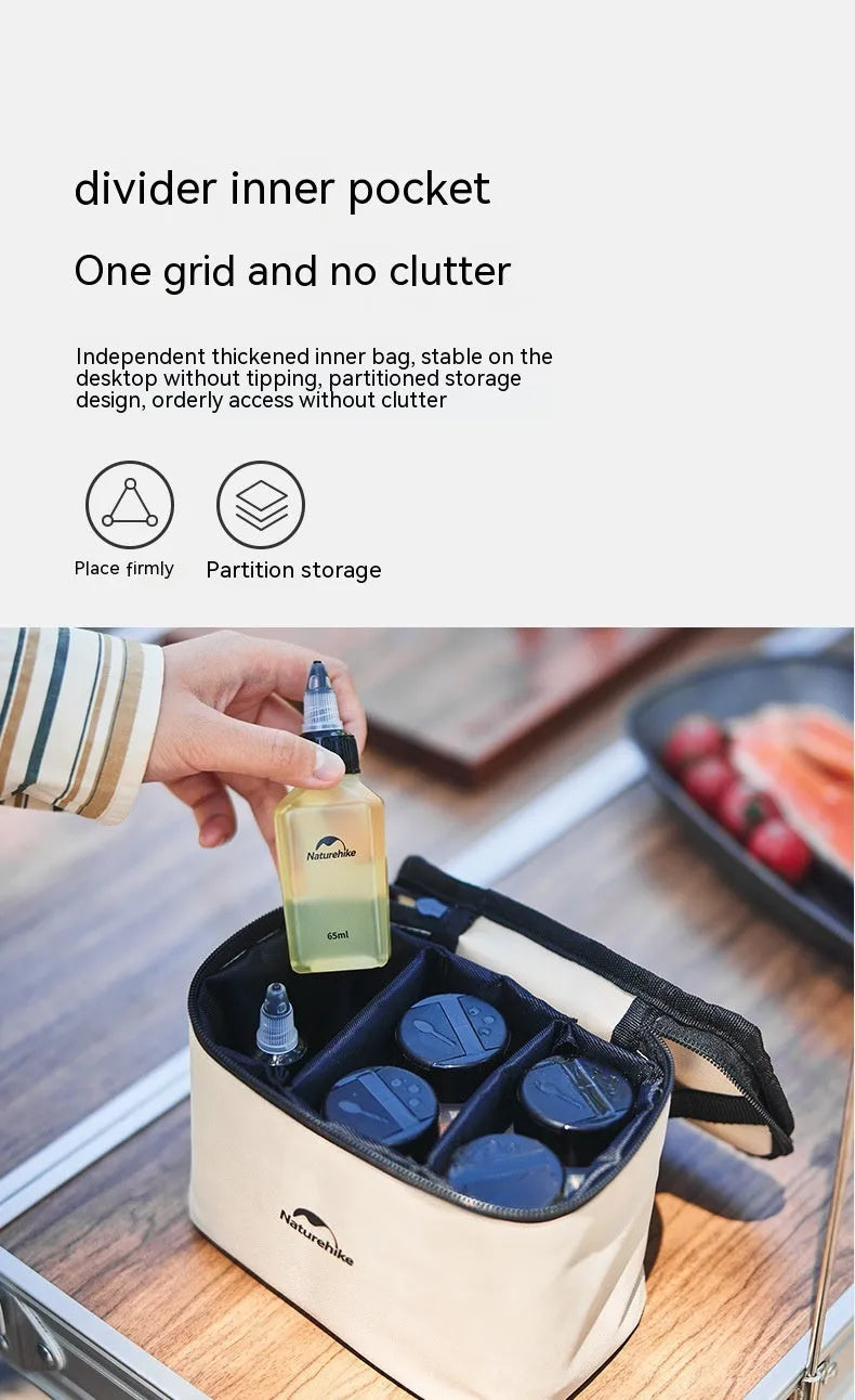 Naturehike portable seasoning bottle six-piece set in modern simplicity design