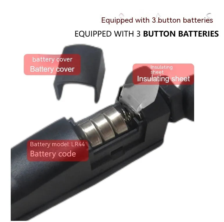 Golf putter with attached laser aiming sight and storage case