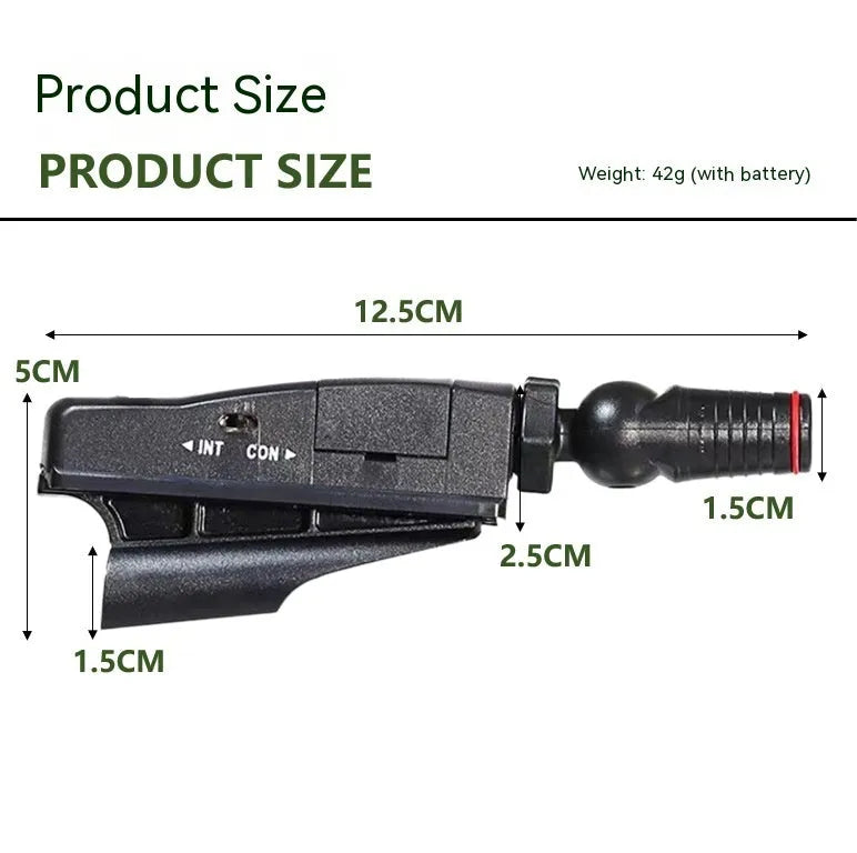 Golf putter with attached laser aiming sight and storage case