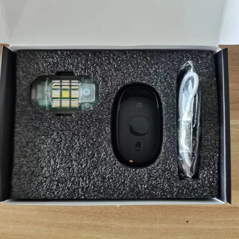Strobe light remote control kit with four 5W ABS lights for car motorcycle bicycle modification