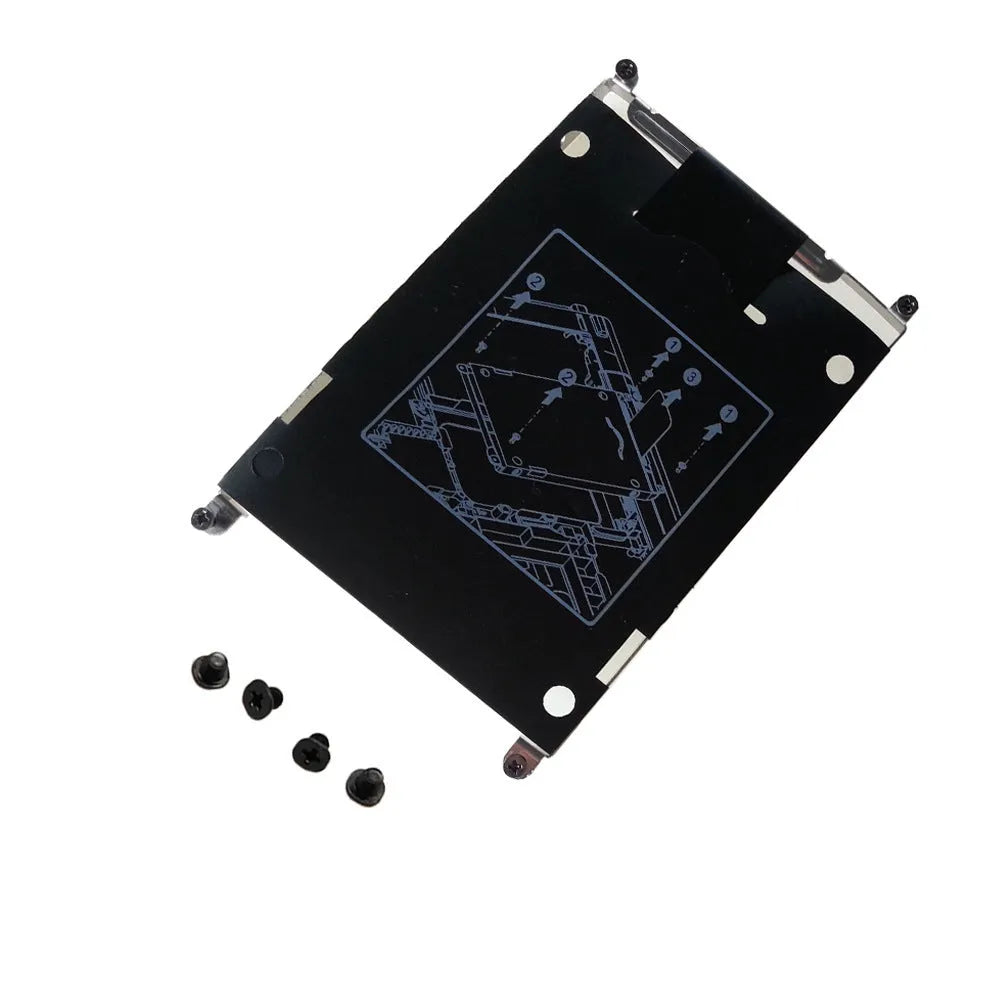 Black metal hard drive bracket for HP 2560p 2570p notebook with four screws