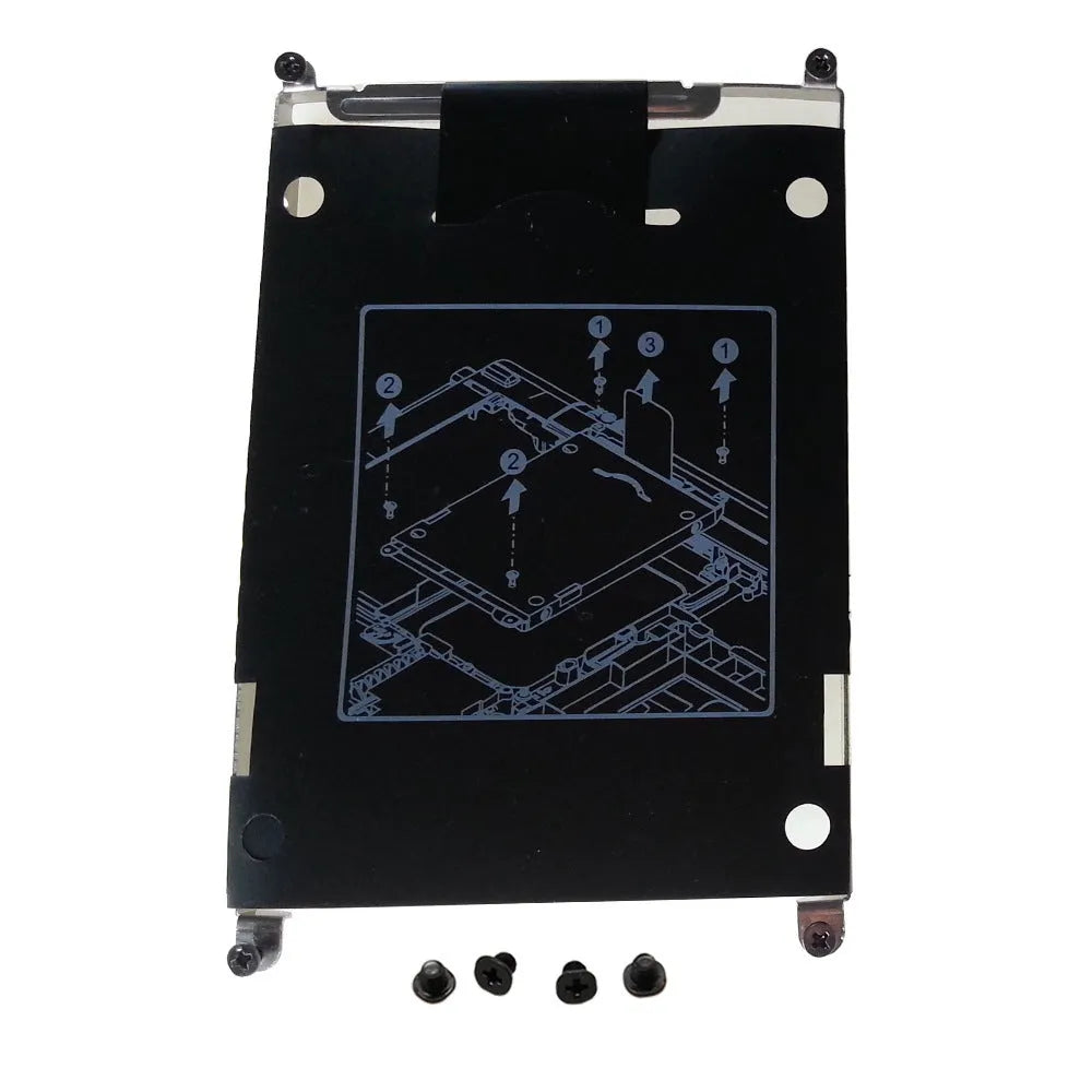 Black metal hard drive bracket for HP 2560p 2570p notebook with four screws