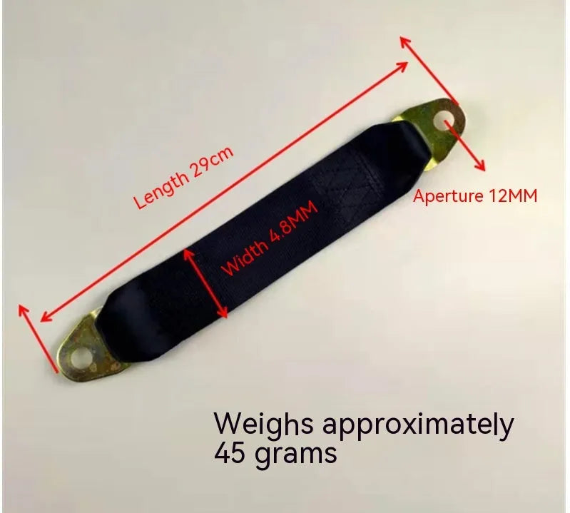 Universal electric door limit fixing strap in 16cm and 29cm sizes with screw nut