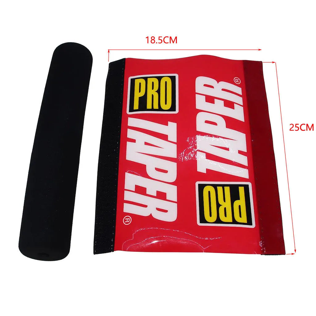 Motorcycle faucet foam handle chest protector cover in black, blue, red colours measuring 25cm