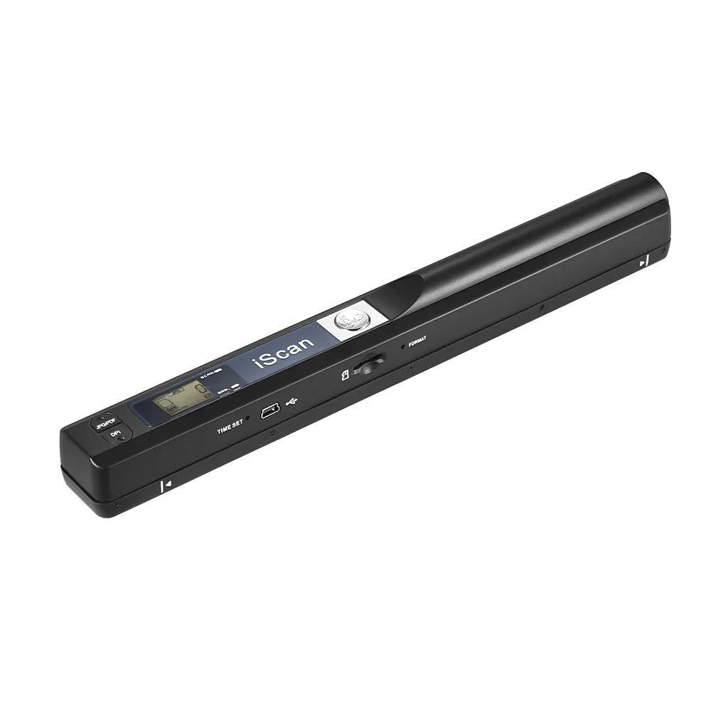Handheld barcode scanner in multiple colours with USB cable connection