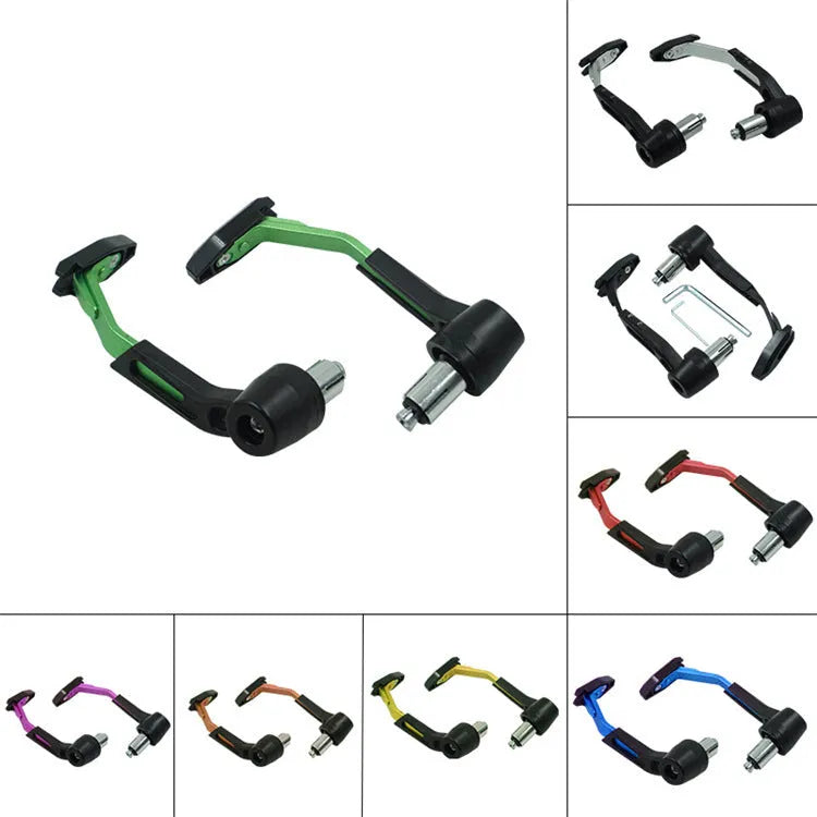 CNC motorcycle handle guard ball guards in black colour with aluminium alloy and plastic build