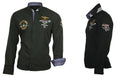 Personalized printed shirt in cotton blend, short sleeve crew neck, shown in black, green, lake blue, navy blue, red, white.