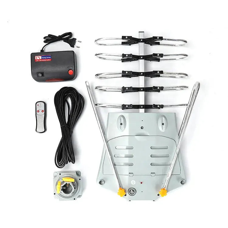 GR-1002 model outdoor television antenna receiver with rotatable design on a white background.