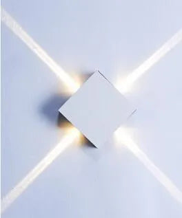 Cross light decoration lamp with iron frame, 14cm round or square size, for indoor bedside and background use.