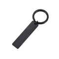 Stainless steel keychain with laser-engraved Spotify code in rose gold finish, rectangular pendant