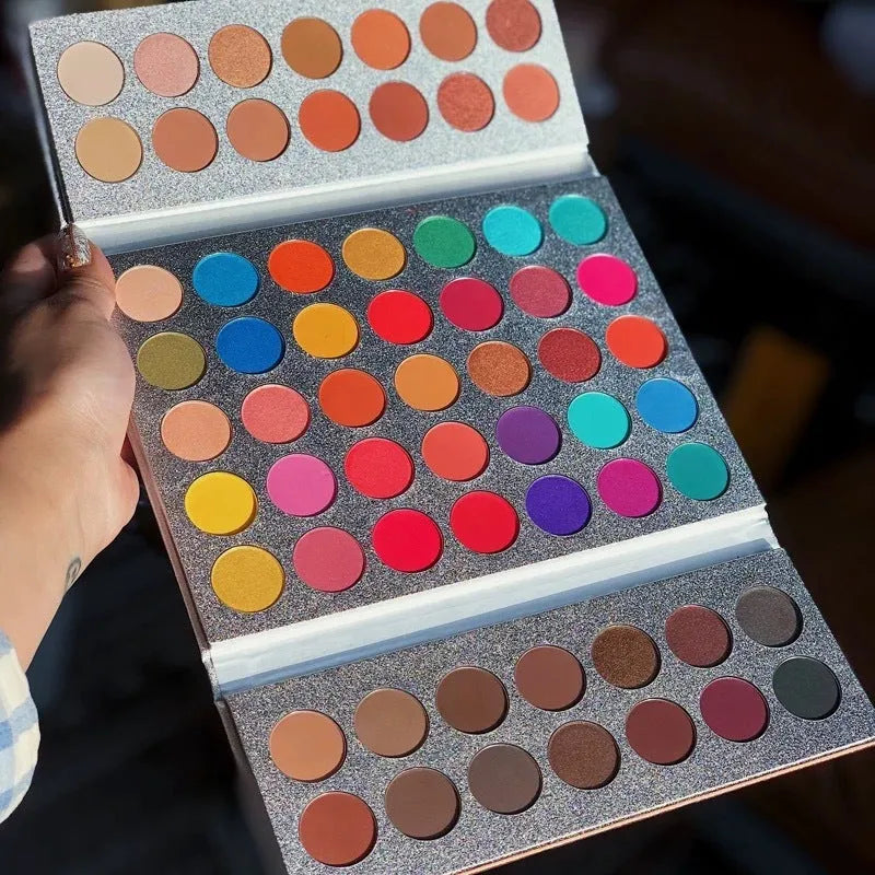 Beauty Glazed 63-colour pressed powder eyeshadow palette with shimmer and matte shades