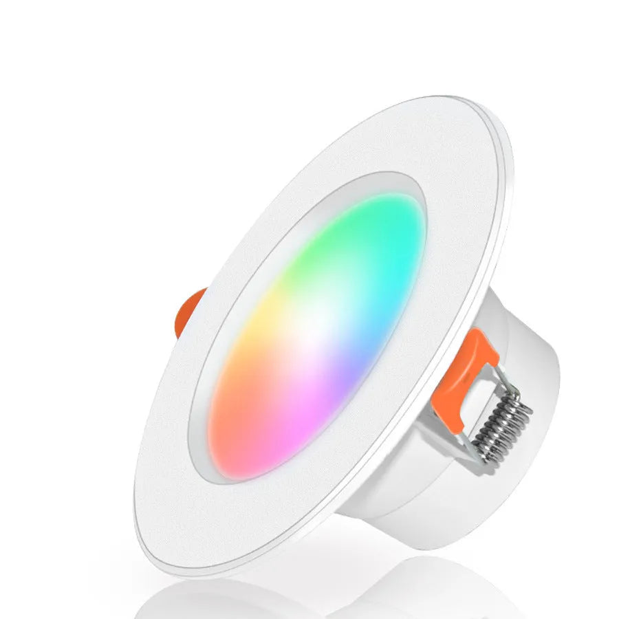 Graffiti Bluetooth smart downlight with voice control, full colour dimming, and built-in speaker, compact 113mm design