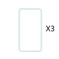Luminous full cover tempered glass screen protector glowing in the dark for iPhone.