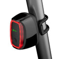 Meilan X6 LED bicycle tail light with PC+ABS body, 900 mAh battery, and rubber band mount