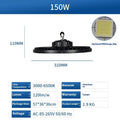 Waterproof UFO-shaped pendant lamp for industrial workshop lighting with white light