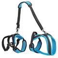 Blue polyester dog auxiliary strap hand held rope for walking training pet supplies