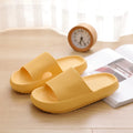 EVA solid bath slippers with 32cm platform sole, available in black, orange, pink, and yellow