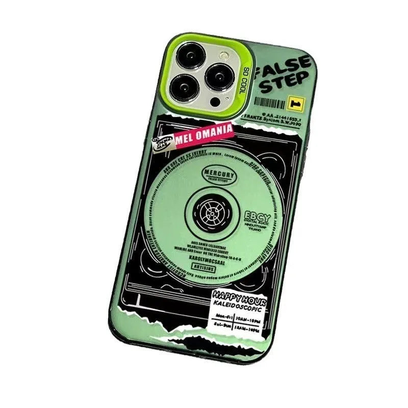TPU electroplating phone case double layer CD design for Apple iPhone shockproof back cover Silver Black