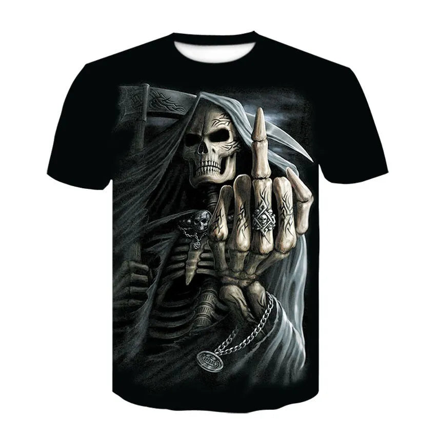 Men's trendy short sleeve 3D digital printed t-shirt in bamboo fibre blend, available in multiple colours and sizes XS-4XL