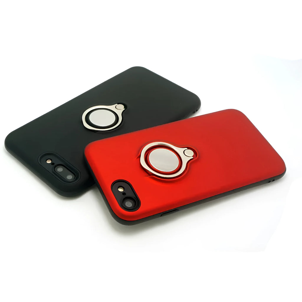 Magnetic phone case in business style solid colour design compatible with iPhone 6 through XS Max models