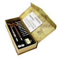 Handmade glass dip pen with wooden handle and stainless steel nib in gift box for Valentine's Day