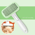Pet automatic hair removal comb in blue, gray, green or pink for dogs and cats grooming