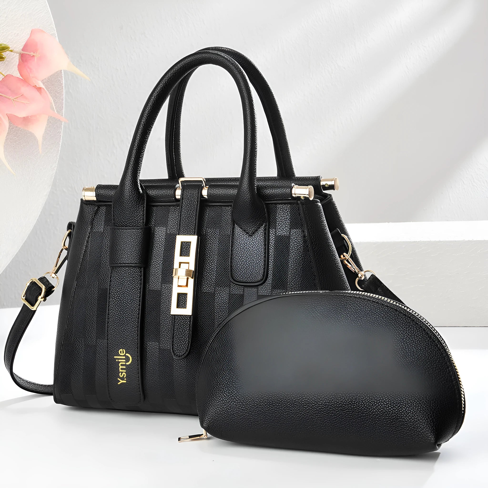 Round women's crossbody shoulder bag in PU leather with adjustable strap, shown in one of seven colour options.