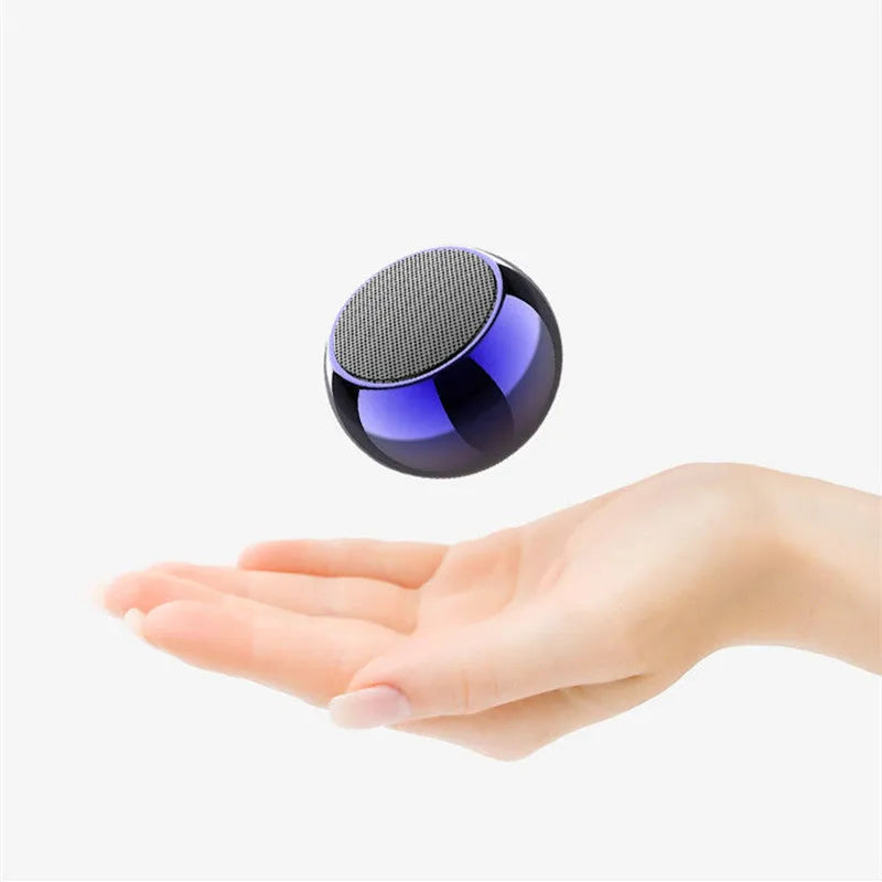 Mini portable Bluetooth speaker with space aluminium alloy casing in gradient blue colour option