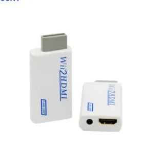 Wii to HDMI converter adapter with 3.5mm audio jack for connecting Nintendo Wii to HDMI displays