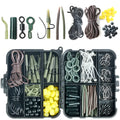 Black carp fishing library set 213-piece kit in ABS storage box with stainless steel hooks and accessories