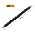 Black high speed steel electric screwdriver bits extension stick in 195mm, 250mm and 295mm lengths