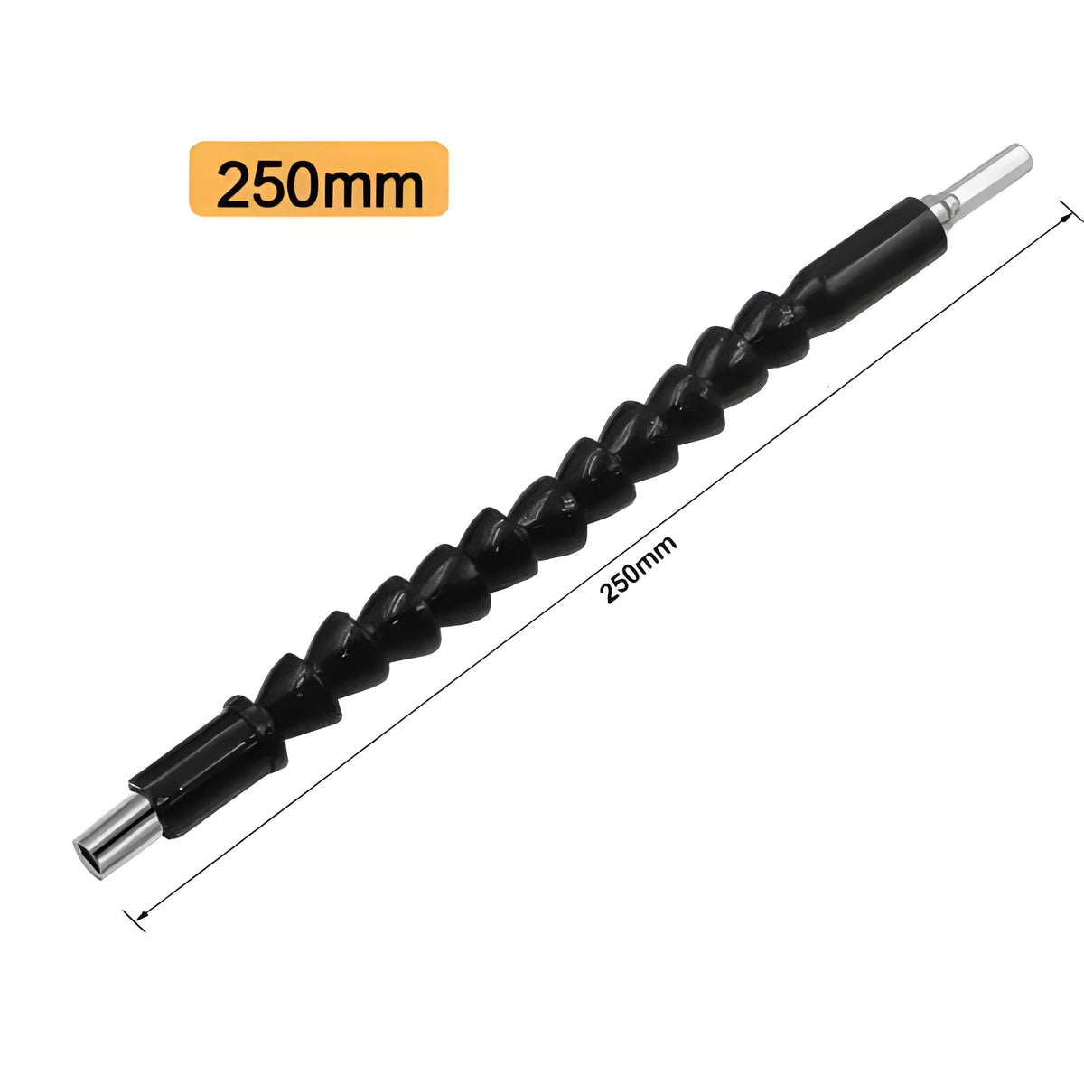 Black high speed steel electric screwdriver bits extension stick in 195mm, 250mm and 295mm lengths