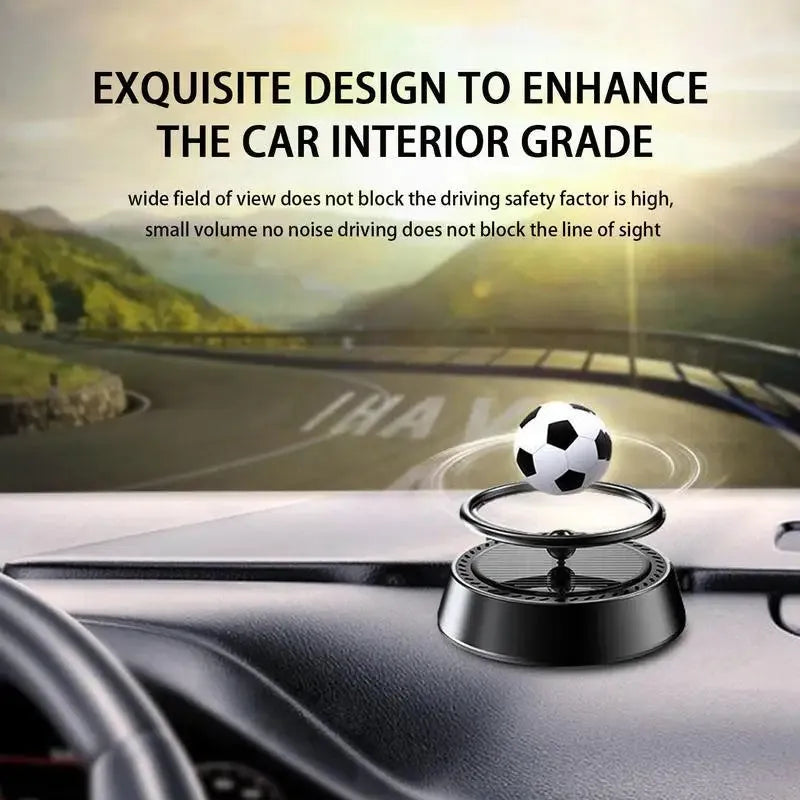 Car aromatherapy rotating football spirit hanging metal ornament with net content 5-10 ml