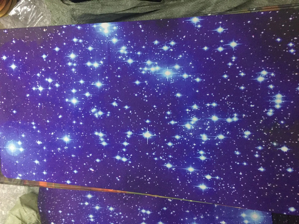 Blue star mouse pad with high-density fabric surface and anti-skid natural rubber base